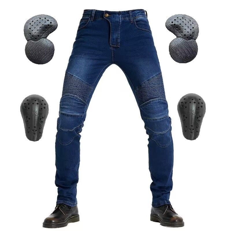 Jeans Pour Motards Avec Protections Renforcés Hardeyy